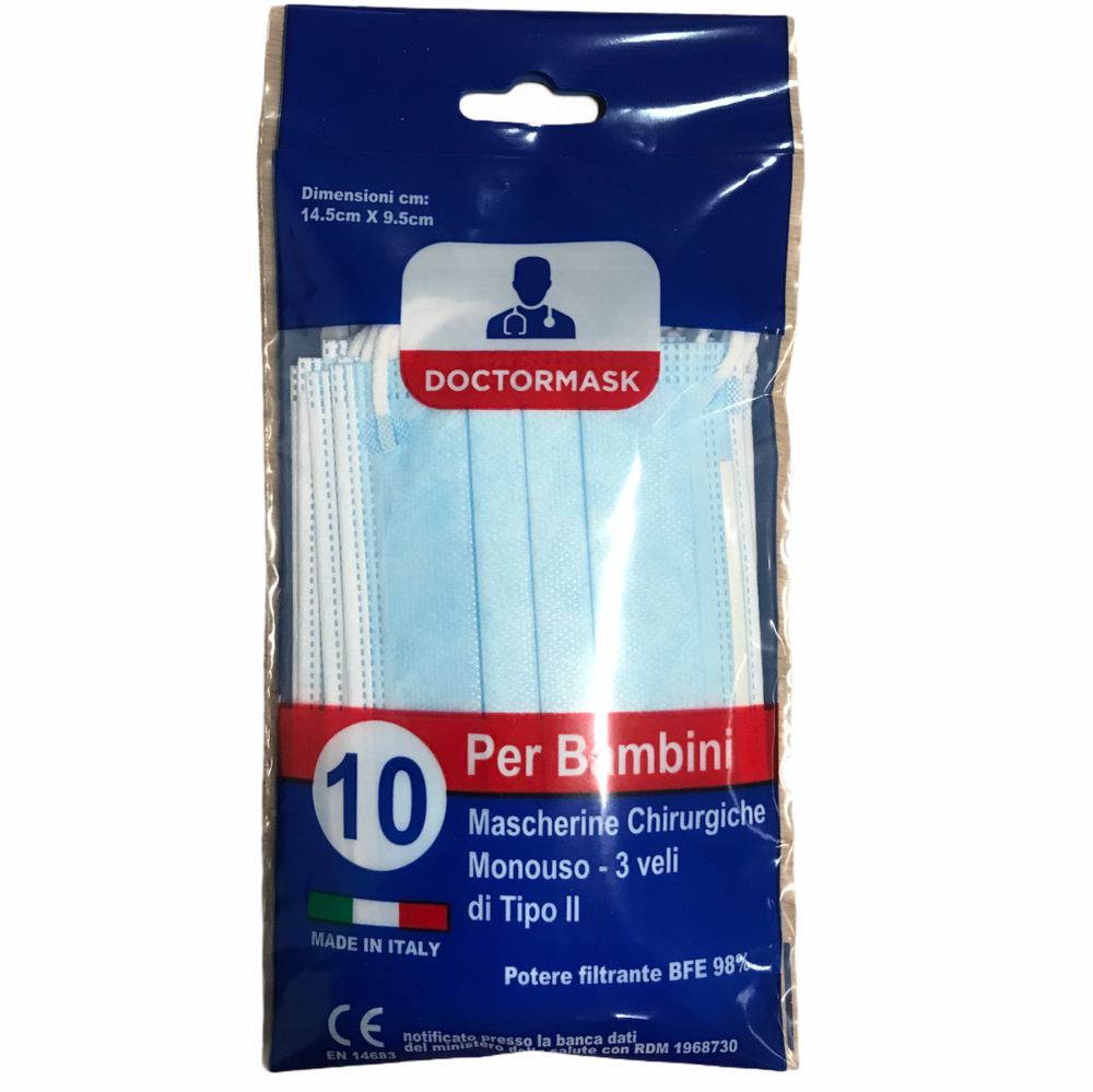 Mascherina Baby Monouso, 10 Pezzi